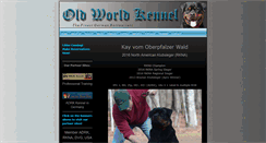 Desktop Screenshot of oldworldkennel.com